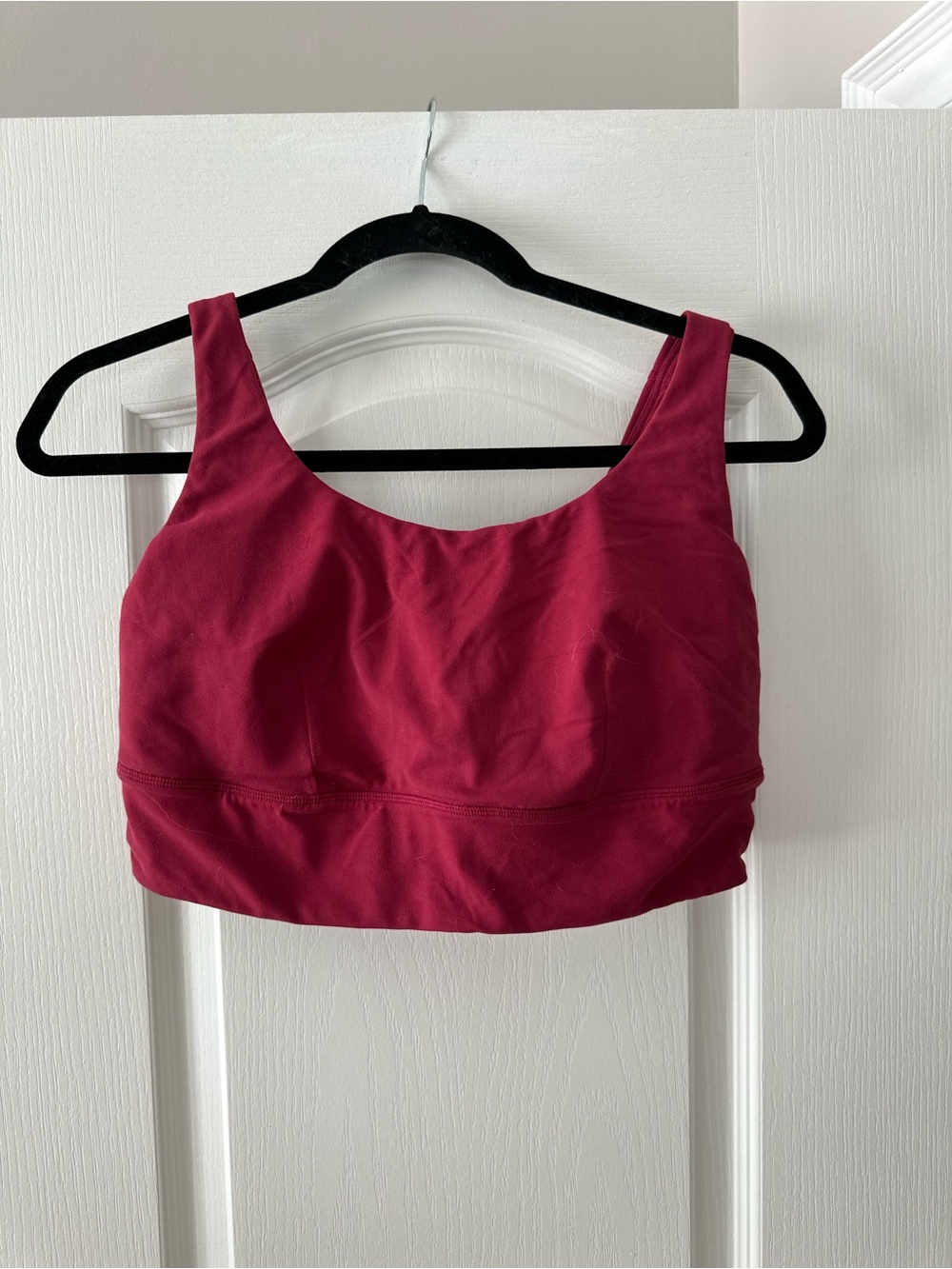 lululemon athletica Deep Burgundy Athletic Crop Top